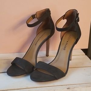 Lucky Brand black strappy heels.